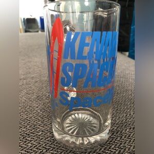 Kennedy Space Center Spaceport USA Glass Beer Mug